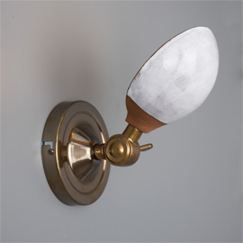 Coco Terracotta/White Wall Light